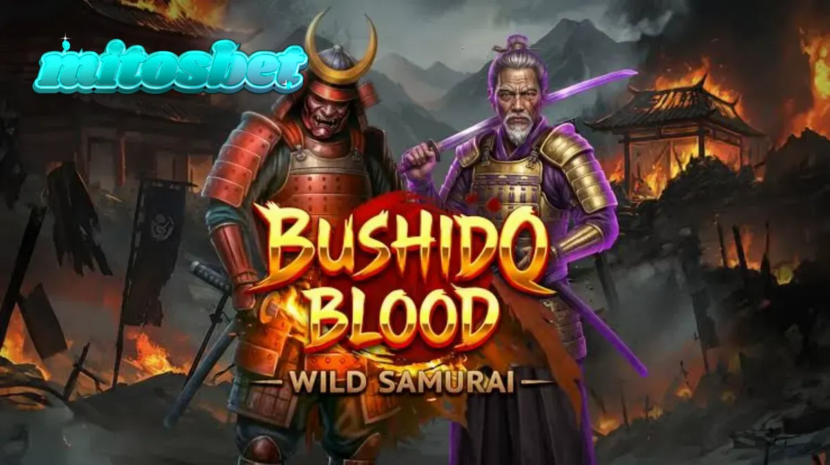 Tampilan visual slot Bushido Blood dengan tema samurai dan elemen tradisional Jepang